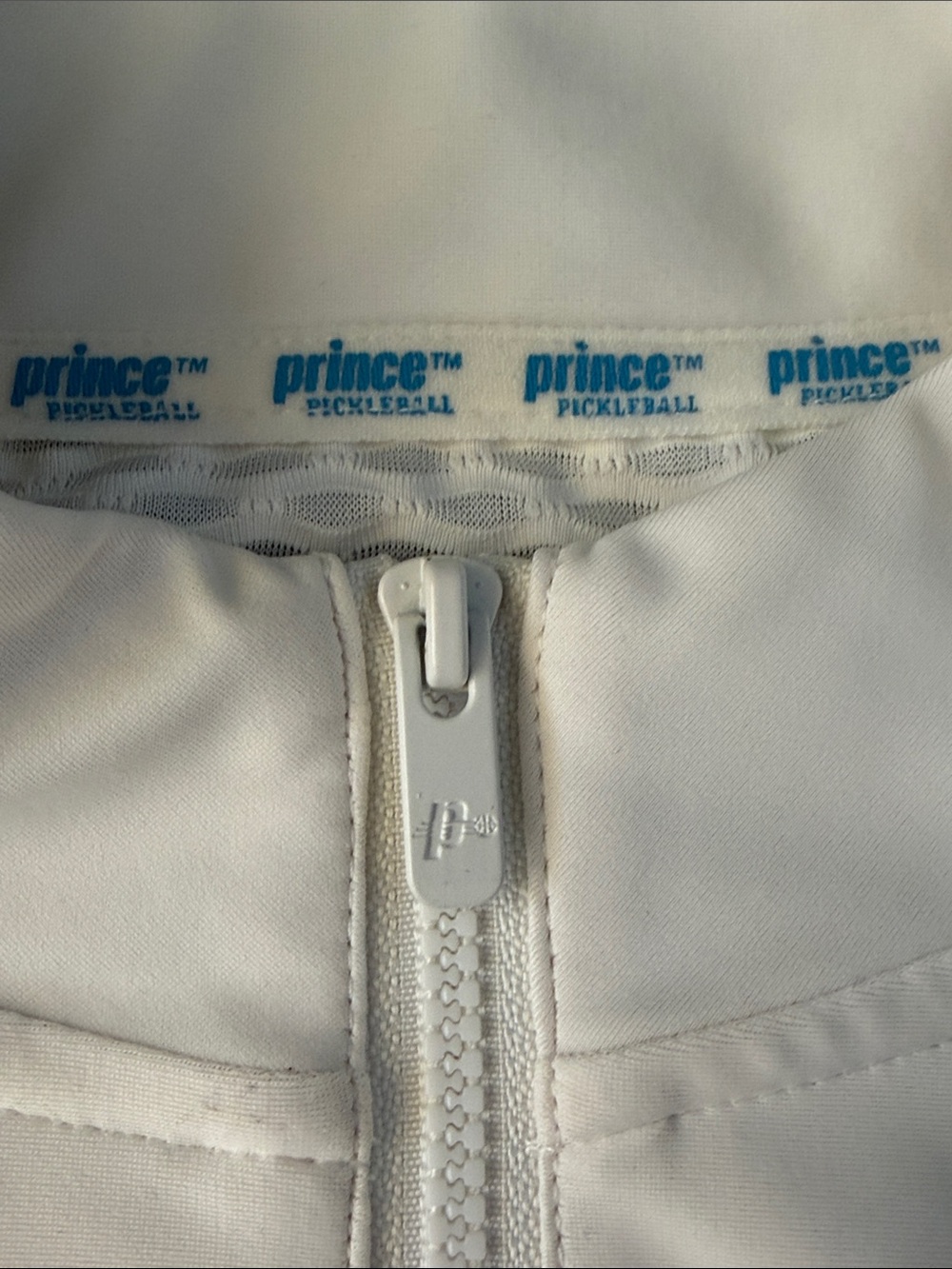 Prince White Sleeveless Zip-Front Pleated Dress - Picture 5 of 11
